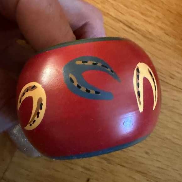 Horse Western Hand Painted Napkin Rings Six (6) Total Made in India - Picture 3 of 11